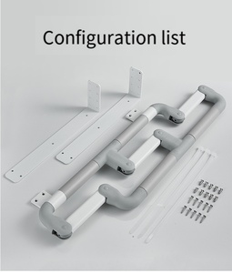 Modern Plastic Single Border Bedside Rail Rollaway Guardrail Flapper for Kitchen Bedroom Dining Bathroom Fall Prevention - Product Image 3