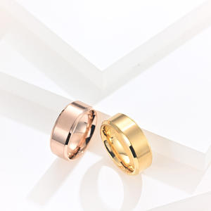 Trendy Titanium Steel <b>Rings</b> In Multiple Colors Minimalist Design Unisex Fashion Jewelry Gift - Product Image 3