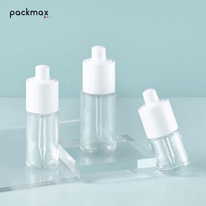 In Stock White PETG Thick Wall Dropper <b>Bottle</b> for Serum - Medical Aesthetic Small Cosmetic Refillable Container - Product Image 1