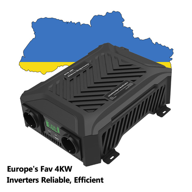 DATOU BOSS EU STOCK 4000W Power Inverter Converter 12V/24VDC to 110V/220V/230VAC Pure Sine Wave Solar Inverter for Home Use