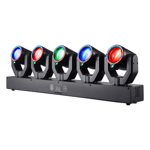 ไฟบีมบาร์แบบเคลื่อนย้ายได้ 5 ดวง 5x30W RGBW LED ไฟเอฟเฟคสำหรับเวที พร้อมไฟแฟลช สำหรับงานดีเจ คลับ คาราโอเกะ ปาร์ตี้ และงานอีเว้นท์ - Product Image 1