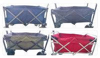 Chariot de camping pliable, léger, imperméable et durable, haute capacité de charge, personnalisable OEM, pour le shopping et l'utilisation industrielle