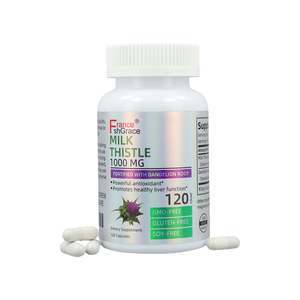 Supporto per la salute del fegato capsule latte cardo silimarina integratore per il supporto di disintossicazione e antiossidanti - Product Image 1