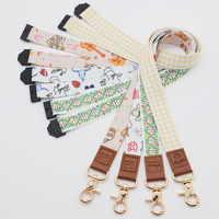 Lanière de cou d'école haut de gamme lanières en polyester personnalisées avec crochet porte-clés boucle de sécurité écologique