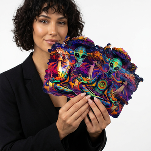Bolsas de Mylar con Cierre Hermético, Impresas Personalizadas de Fábrica OEM, 3.5g 7g 14g 28g, Impermeables, con Holograma, a Prueba de Olores, con Forma Especial, Recortadas a Troquel, Protección UV, para Dulces - Product Image 1