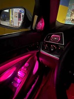 Pour BMW F10 lumière d'ambiance dynamique 64 couleurs APP contrôle accessoires intérieurs éclairer couverture de porte écran de lumière environnementale
