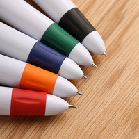 Logo personnalisé d'usine 4 couleurs stylo mousqueton portable multi couleur noir rouge bleu vert stylo à bille personnalisation