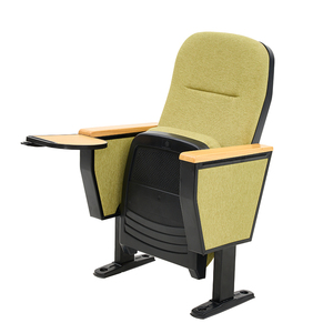 Silla de Auditorio Moderna GLGW para Cine, <span class=keywords><strong>Hotel</strong></span>, Teatro Público y Uso Escolar, con Reposabrazos de Tela y Tablero de Escritura - Product Image 2