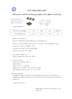 Condensateur à impulsions 1,2uF 500V N2200 adapté à divers circuits à impulsions haute énergie.