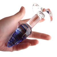 Ninghao Plug anal en verre cristal pour femmes, Plugs anaux, Godemiché pour pénis et anus, Jouets sexuels pour adultes, Jouets sexuels gays, Cadeaux pour amoureux