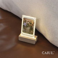 Support en bois lumineux Instax Mini cadre photo avec film photo avec cadre en acrylique pour nouvelle arrivage