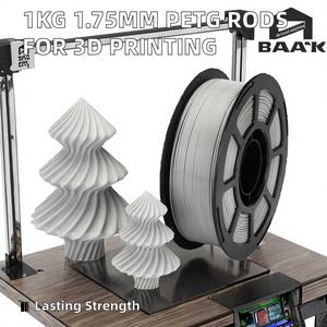 Vente en gros d'usine 1 kg 0,1,75 mm Tiges en plastique PETG Consommable pour imprimante 3D Filament <span class=keywords><strong>blanc</strong></span> pour impression 3D - Product Image 6