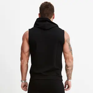 Met-x danimal sleeveless hoodie men gym workout gliets 
