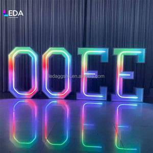 Letras LED 3D con Luz RGB, Cambio de Color, Exhibición Estática, Decoración Independiente para Eventos y Fiestas - Product Image 2