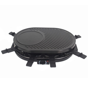 <span class=keywords><strong>Raclette</strong></span> électrique 3-en-1 <span class=keywords><strong>avec</strong></span> plaque de cuisson à <span class=keywords><strong>pierre</strong></span> chaude et fondue, appareil de cuisson domestique sans fumée - Product Image 5