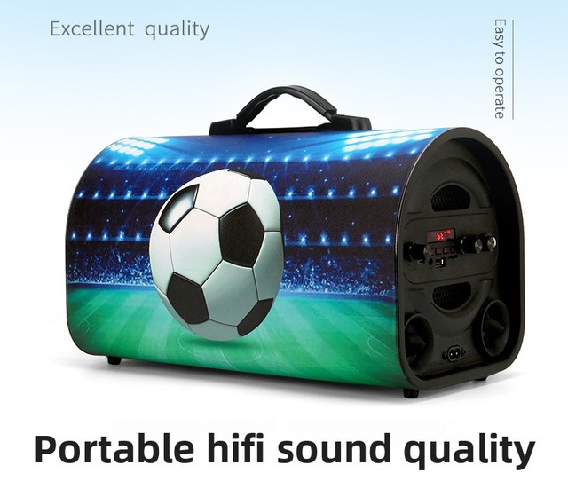 OEM Wholesale SURPASS 603A 6.5'' Tunnel Subwoofer USB/TF/MIC/FM 15W Active Portable Outdoor Party Speaker Remote App Support RGB