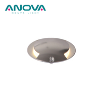 CE RoHS IP67 Étanche Coin Lumière 3000k Trou 27mm Encastré Rond Mur Extérieur LED Étape Lumière
