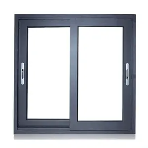 슬라이딩 유리 창 문 주거 주방 3 트랙 간단한 디자인 알루미늄 슬라이딩 윈도우 씰