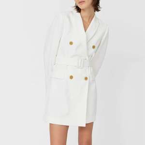 Vestido elegante a la moda para mujer, <span class=keywords><strong>traje</strong></span> de manga larga con banda en la cintura, ropa de oficina ajustada, hermosos vestidos para mujer 2021 - Product Image 4