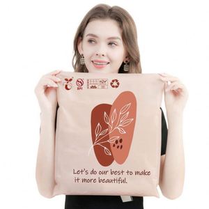 XC-BIO <b>Compostable</b> Eco-Friendly Biodegradable Mailer <b>Bags</b> Printed Customized Size Packaging - Product Image 4
