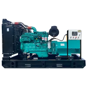 SOLID/Cummins/per-kins/yuchai 3 fase 200/250/300kw generator kva set generator diesel tipe terbuka/senyap untuk dijual