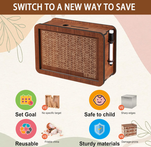 <span class=keywords><strong>Tirelire</strong></span> en bois en gros, boîte de défi d'épargne de 10 000 $, <span class=keywords><strong>grande</strong></span> boîte d'épargne en bois <span class=keywords><strong>pour</strong></span> enfants et adultes - Product Image 6