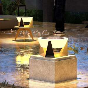 Lámpara <span class=keywords><strong>Solar</strong></span> LED para Jardín con Control Remoto, Batería Recargable, para Portones de Villas, Pilares, Caminos, con Diseño de Cesta de Fuego, Clasificación IP65 - Product Image 6