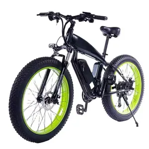 Kostenloser Versand US Warehouse Elektro fahrrad Hybrid Dirtbike 1000W Doppel motor 23Ah Große Batterie 26 "Fat Tire 2000W E-Bike