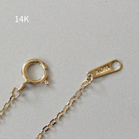 Cadena de Eslabón Tipo Cable Plano Brillante 1mm AU585 Joyería de Oro al Por Mayor Cadenas Permanentes Pulseras de Oro de 14k para Mujer