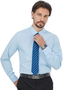 ربطة عنق بألوان سادة للرجال ربطة عنق كلاسيكية للعمل والزفاف - Product Image 3