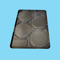 Bandeja de Embalaje Termoformada al Vacío, Negra, Antiestática, de PS Resistente, Personalizada, para Piezas de Equipos Industriales