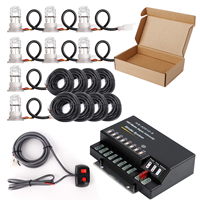 12V 120W HID Verstecktes Stroboskop-Lichtset Notfall-Warnblinksystem für LKW-Scheinwerfer Verdeckte Warnleuchten Weiß/Gelb