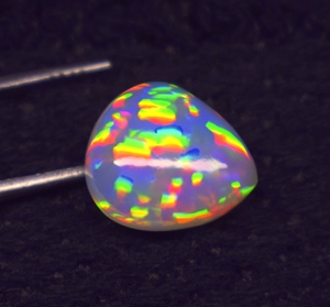 Opale naturelle multicolore de haute qualité, 3,9 carats, 12,2*10,7*6 mm, cabochon, pierre précieuse en vrac pour la fabrication de bijoux - Product Image 6