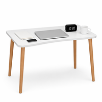 Bureau portable pour ordinateur portable, table d'ordinateur peu encombrante pour chambre à coucher, maison de location, dortoir, bureau d'étude pour étudiants, style minimaliste