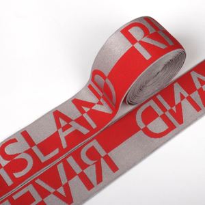 Factory Customization Logo Design Underwear Jacquard <b>Elastic</b> Webbing Soft <b>Elastic</b> Waist Band Customized Woven <b>Elastic</b> Customized - Product Image 1