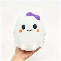 Pendentif géant fantôme souple USA Warehouse, jouet anti-stress fantôme d'Halloween, boule à presser pour le plaisir et les cadeaux d'Halloween