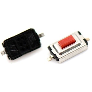 Microinterruptor de botón rojo SMD 3x6x2mm, paquete de 1000 - Product Image 1
