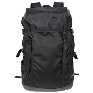 factory wholesale 600dD Oxford black strong camping hiking knapsack Multifunctional sport backpack