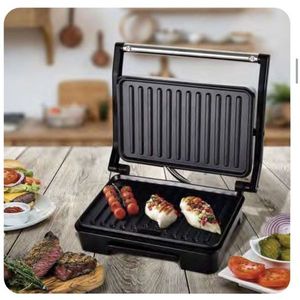 Electric Grill With Nonstick <b>Plates</b> For Indoor Cooking And Grilling Food - Product Image 1