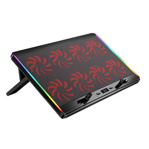 Hochleistungs-8-Lüfter 5-V-Laptop-Kühler Lüfter Luftstrom USB2.0-<span class=keywords><strong>Notebook</strong></span>-Kühl kissen für 17-Zoll-Gaming-Laptop - Product Image 6