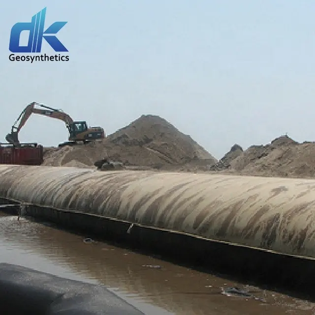 Dingkun dokuma geotekstil kumaş geobag geotube kum torbası susuzlaştırma çantası kıyı şeridi korumak