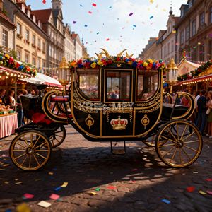 2025 Calèche royale de Cendrillon de haute qualité, à traction animale, pour le transport touristique spécial, à vendre - Product Image 5