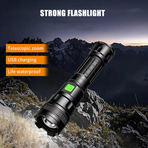 <span class=keywords><strong>2025</strong></span> New đi bộ đường dài Torch thiết bị ánh sáng mạnh mẽ Zoomable Led đèn pin cho cắm trại ngoài trời Câu Cá Lặn USB nhôm chống thấm nước - Product Image 4