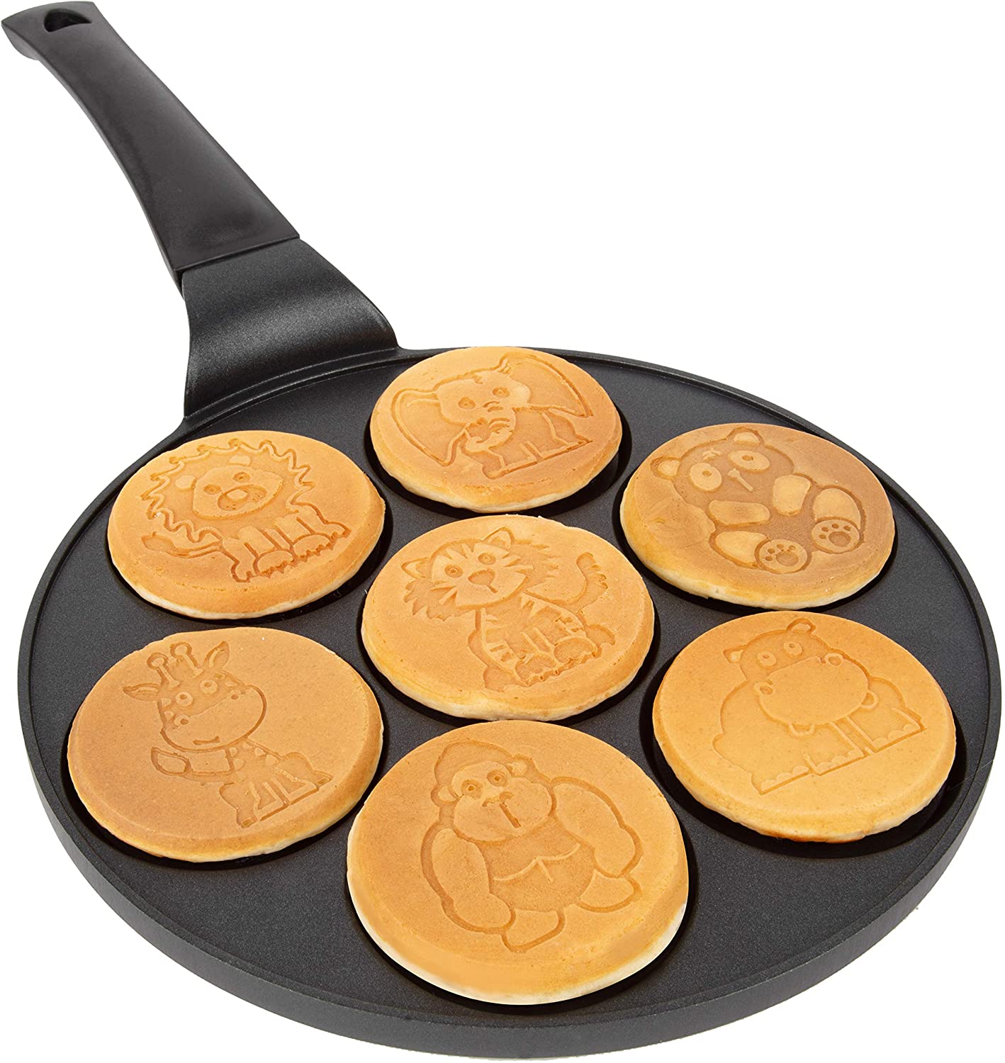 2021 животное мини Блинная сковорода чайник 7 отверстий Flapjack животных, антипригарная сковорода для приготовления торта сковородка для завтрака забавная Легкая очистка