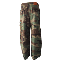Salopette en jean utilitaire pour homme, taille haute, coupe large, imprimé camouflage, 100% coton, streetwear, boutons colorés, coupe régulière, hiver/printemps