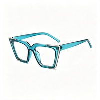 Lunettes anti-lumière bleue carrées géométriques rétro SM22026 - Monture légère en PC avec verres en résine transparente pour hommes et femmes (6 couleurs)