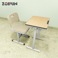 Ensemble de bureau et chaise d'étudiant moderne, mobilier de classe confortable, bureau et chaise d'étudiant