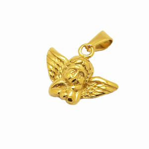Collar de Ángel de la guarda del bebé, joyería libre de níquel, colgante de ala de Ángel de acero inoxidable - Product Image 5