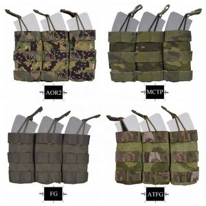 Pochette triple ouverte pour chargeurs tactiques modulaires Molle pour la chasse et les jeux de guerre - Product Image 6