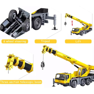 Huina 1702 Quy Mô <span class=keywords><strong>1</strong></span>:<span class=keywords><strong>50</strong></span> Xây Dựng Xe Sở Thích Hai Cab Tháp Lốp Kẽm Hợp Kim Kim Loại <span class=keywords><strong>Diecast</strong></span> Kỹ Thuật Cần Cẩu Xe Tải Mô Hình Đồ Chơi - Product Image 4